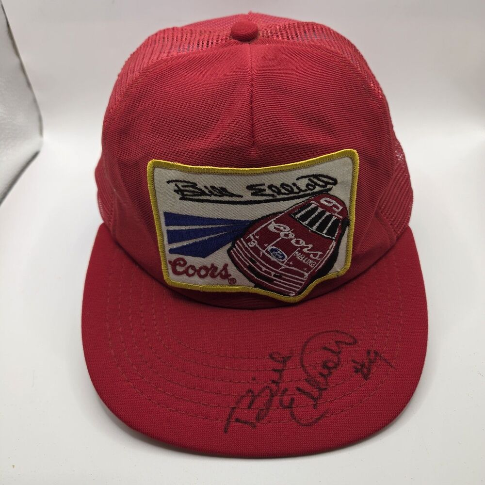 Vintage Bill Elliott #9 Coors Racing Nascar Authentic Signature Hat